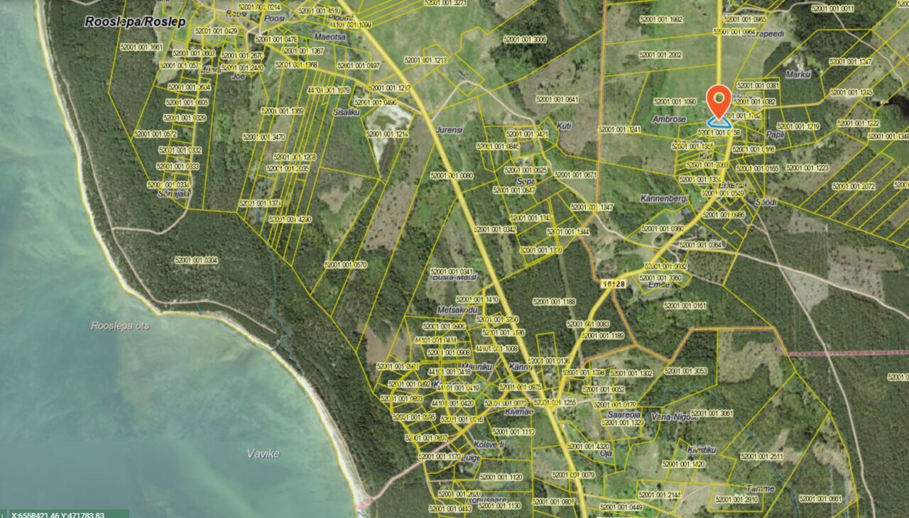 Paku hinda! elamumaa Roosta liivarannast ca 2,3 km